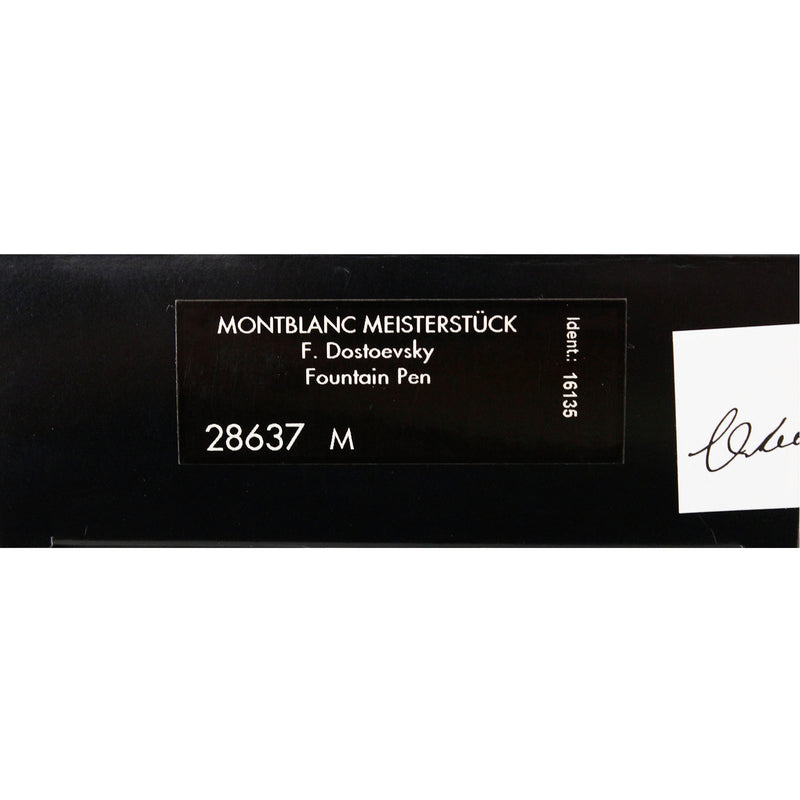 1997 MONTBLANC F. DOSTOEVSKY WRITER'S SERIES LIMITED EDITION FOUNTAIN PEN NEVER INKED