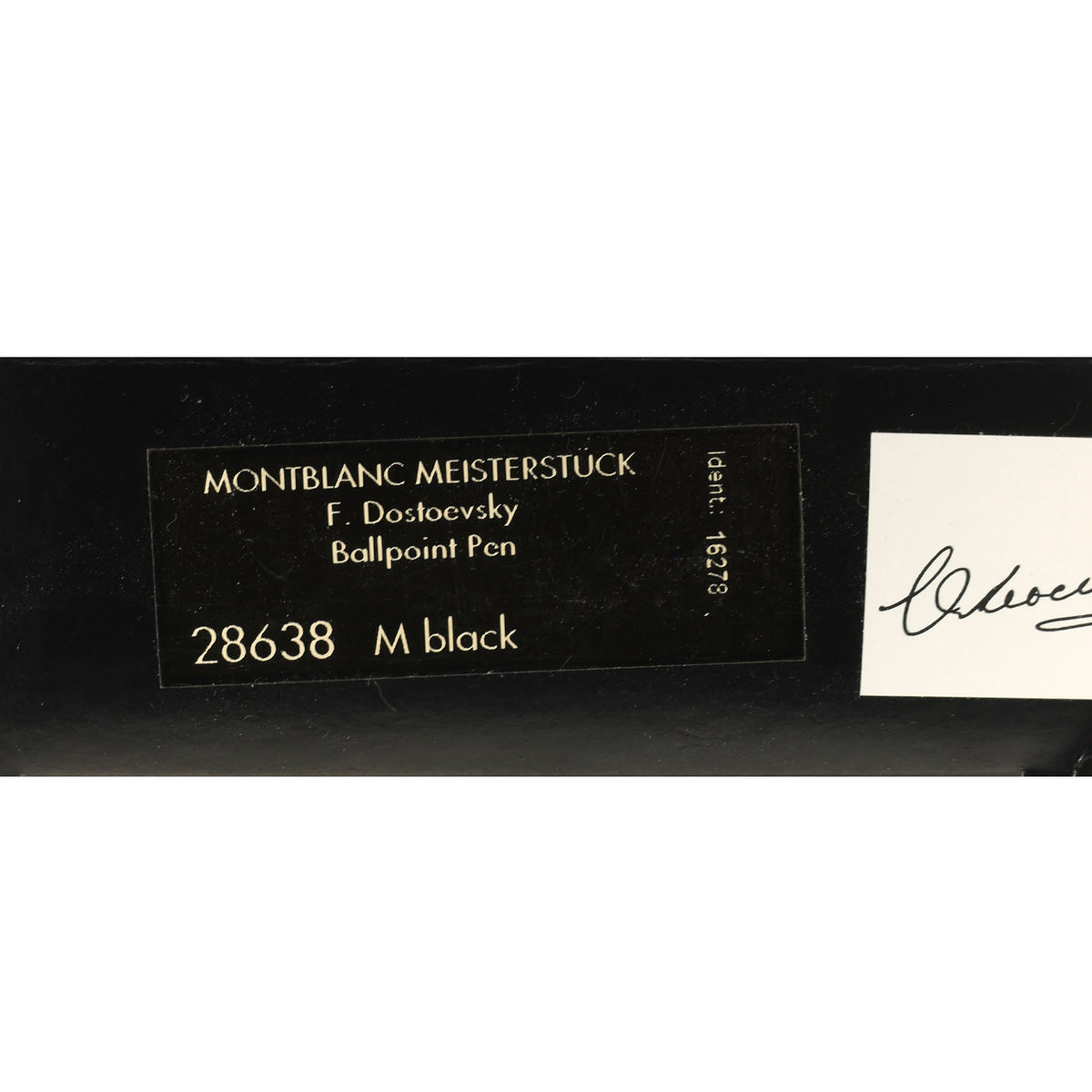 1997 MONTBLANC WRITER'S SERIES DOSTOEVSKY LIMITED EDITION 6832/80000 B