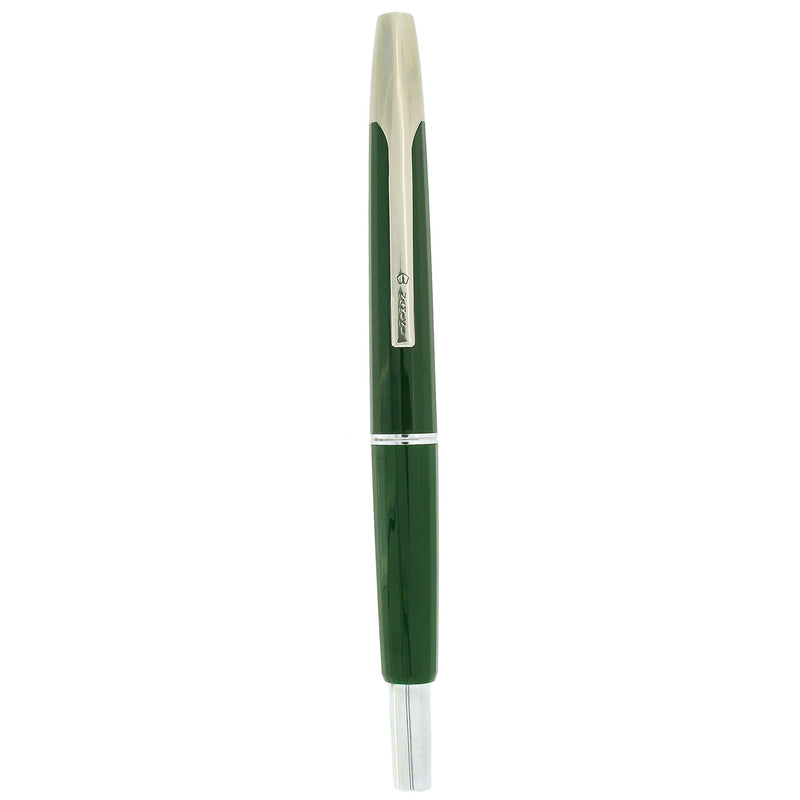 1997 NAMIKI FACETED GREEN VANISHING POINT 14K MEDIUM NIB FOUNTAIN PEN