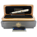 1997 PARKER INTERNATIONAL BLACK & PEARL DUOFOLD 18K MED NIB FOUNTAIN PEN NEVER INKED OFFERED BY ANTIQUE DIGGER