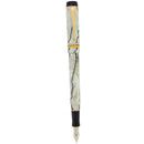 1997 PARKER INTERNATIONAL BLACK & PEARL DUOFOLD 18K MED NIB FOUNTAIN PEN NEVER INKED OFFERED BY ANTIQUE DIGGER