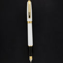 CIRCA 1997 SHEAFFER WHITE PRELUDE MODEL 9142 MEDIUM NIB FOUNTAIN PEN NEVER INKED OFFERED BY ANTIQUE DIGGER