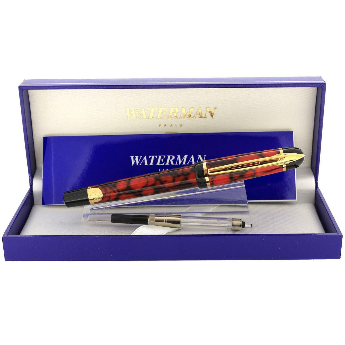 Stylo Plume Waterman CF Doué Or Et Rouge - état Neuf - Recharge Fournie