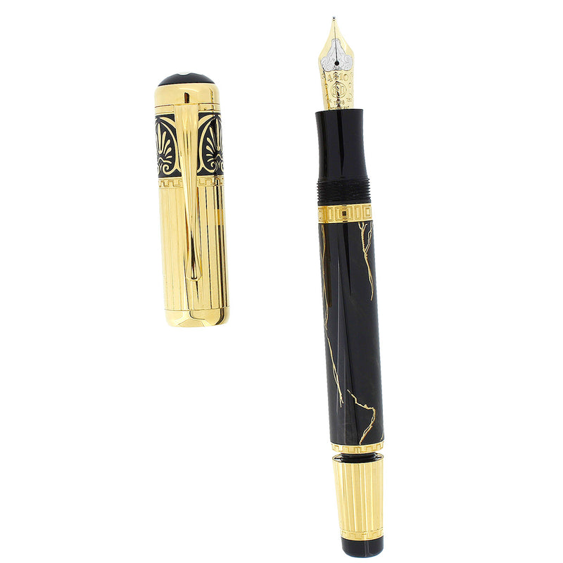 NEVER INKED 1998 MONTBLANC ALEXANDER THE GREAT PATRON OF THE ART LIMITED EDITION FOUNTAIN PEN OFFERED BY ANTIQUE DIGGER