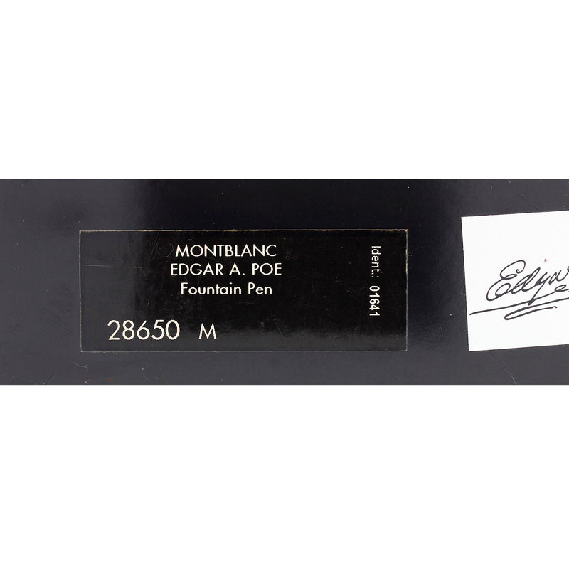 NEVER INKED 1998 MONTBLANC EDGAR ALLAN POE WRITER'S SERIES LIMITED EDITION 11337/17000 FOUNTAIN PEN OFFERED BY ANTIQUE DIGGER