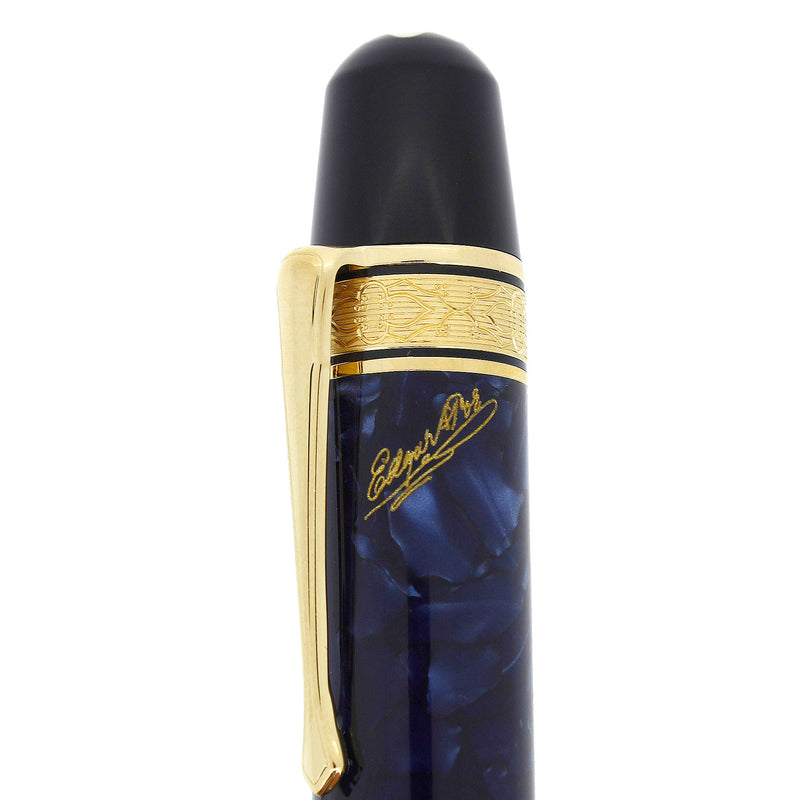 NEVER INKED 1998 MONTBLANC EDGAR ALLAN POE WRITER'S SERIES LIMITED EDITION FOUNTAIN PEN STICKERED OFFERED BY ANTIQUE DIGGER