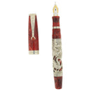 1998 MONTEGRAPPA ORIENTAL ZODIAC DRAGON STERLING LIMITED EDITION FOUNTAIN PEN MINT OFFERED BY ANTIQUE DIGGER