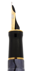 1998 PARKER GREY PEARL DUOFOLD CENTENNIAL FOUNTAIN PEN 18K FINE NIB NEVER INKED NOS OFFERED BY ANTIQUE DIGGER