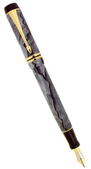 1998 PARKER GREY PEARL DUOFOLD CENTENNIAL FOUNTAIN PEN 18K FINE NIB NEVER INKED NOS OFFERED BY ANTIQUE DIGGER