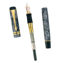 1998 PARKER CENTENNIAL DUOFOLD GREY PEARL FOUNTAIN PEN 18K MED NIB MINT OFFERED BY ANTIQUE DIGGER