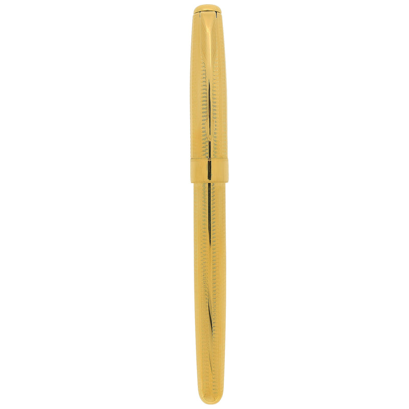 1998 PARKER SONNET CASCADE GOLD PATTERN 18K BROAD NIB FOUNTAIN PEN NEW