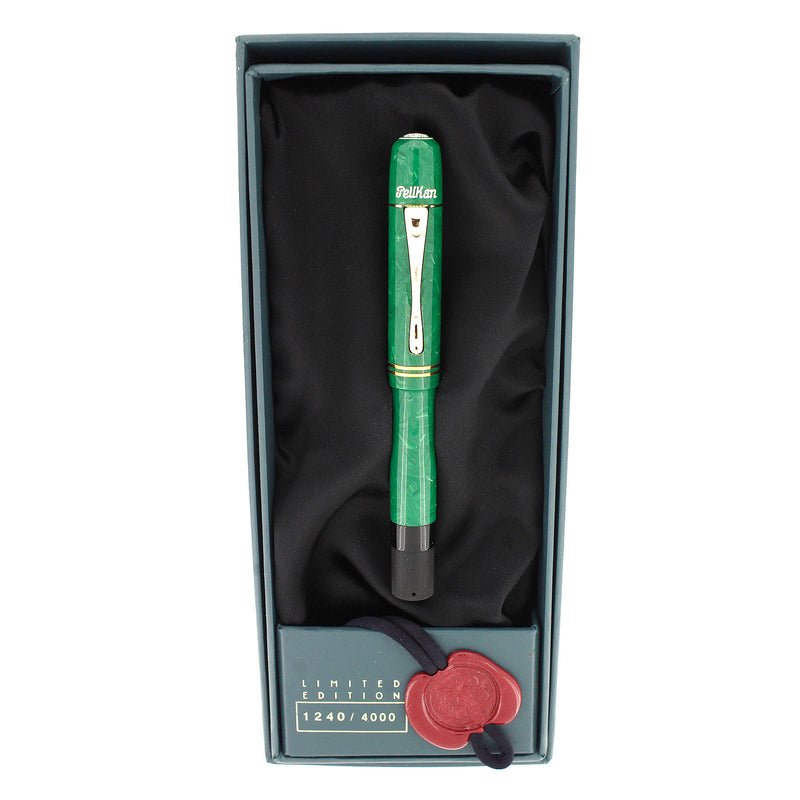 1998 PELIKAN JADE ORIGINALS OF THEIR TIME 1935 LIMITED EDITION FOUNTAIN PEN NEVER INKED OFFERED BY ANTIQUE DIGGER