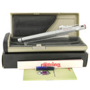 STICKERED CIRCA 1998 ROTRING 600 FOR LEVENGER SILVER MEDIUM NIB FOUNTAIN PEN NEVER INKED MINT BOXED OFFERED BY ANTIQUE DIGGER