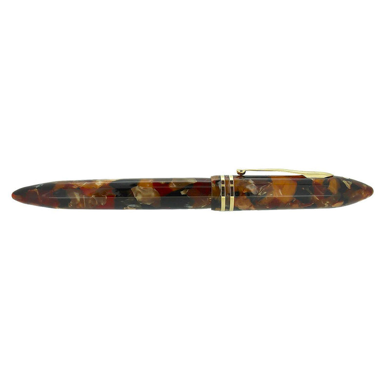 1998 SHEAFFER AMBER GLOW SPECIAL EDITION BALANCE II 18K MED NIB FOUNTA