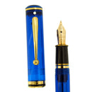 1998 SHEAFFER CONNAISSEUR MEDITERRANEAN BLUE 14K MED NIB FOUNTAIN PEN NEVER INKED OFFERED BY ANTIQUE DIGGER
