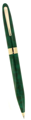 CIRCA 1998 SHEAFFER CREST NOVA GREEN TWIST ACTION BALLPOINT PEN MINT OFFERED BY ANTIQUE DIGGER