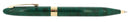 CIRCA 1998 SHEAFFER CREST NOVA GREEN TWIST ACTION BALLPOINT PEN MINT OFFERED BY ANTIQUE DIGGER