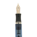 1998 SHEAFFER CONNAISSEUR TRANSPARENT BLUE 14K FINE NIB FOUNTAIN PEN NEVER INKED OFFERED BY ANTIQUE DIGGER