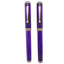 1998 SHEAFFER CONNAISSEUR ADRIATIC SEA PURPLE FOUNTAIN PEN & ROLLERBALL PEN SET OFFERED BY ANTIQUE DIGGER