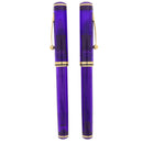 1998 SHEAFFER CONNAISSEUR ADRIATIC SEA PURPLE FOUNTAIN PEN & ROLLERBALL PEN SET OFFERED BY ANTIQUE DIGGER