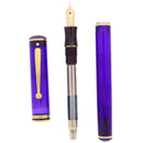 1998 SHEAFFER CONNAISSEUR ADRIATIC SEA PURPLE FOUNTAIN PEN & ROLLERBALL PEN SET OFFERED BY ANTIQUE DIGGER