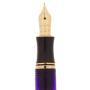 1998 SHEAFFER CONNAISSEUR ADRIATIC SEA PURPLE FOUNTAIN PEN & ROLLERBALL PEN SET OFFERED BY ANTIQUE DIGGER