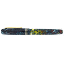 1998 TIBALDI TRASPARENTE BLUE MARBLED CELLULOID 18K MED NIB FOUNTAIN PEN OFFERED BY ANTIQUE DIGGER