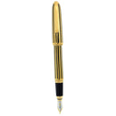 1999 CARTIER DANDY GOLD PLATE & BLACK LACQUER INLAY LIMITED EDITION 1530/1847 FOUNTAIN PEN OFFERED BY ANTIQUE DIGGER