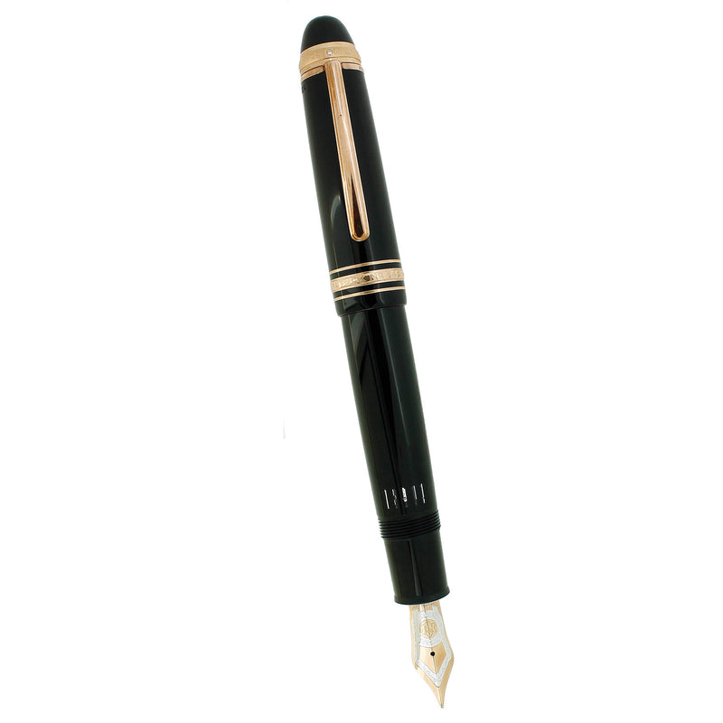 1999 MONTBLANC 149 75TH ANNIVERSARY LIMITED EDITION ROSE GOLD TRIM FOUNTAIN PEN NEVER INKED OFFERED BY ANTIQUE DIGGER