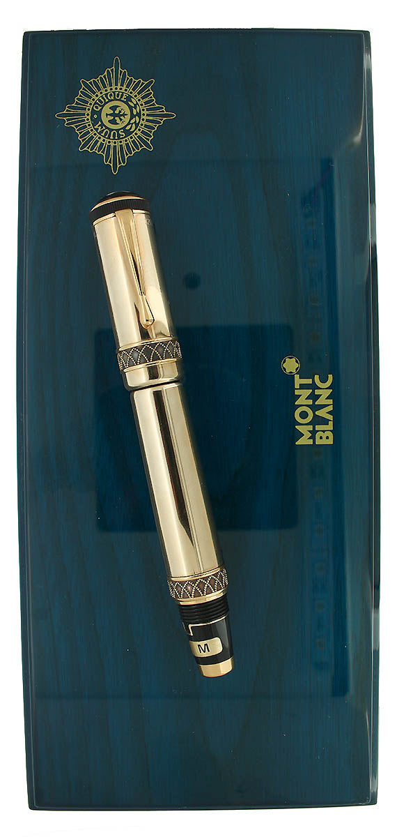 NEVER INKED 1999 MONTBLANC FREDERICK THE GREAT PATRON OF THE ART LIMITED EDITION SAFETY FOUNTAIN PEN OFFERED BY ANTIQUE DIGGER
