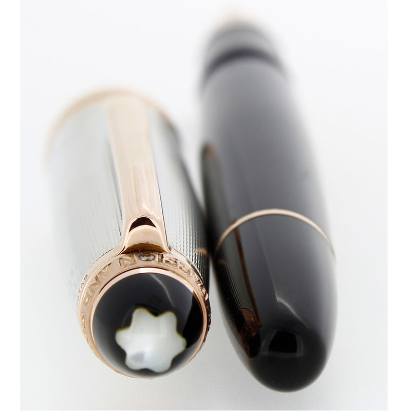 1999 MONTBLANC 75 ANNIVERSARY 1924 LIMITED EDITION 146 DOUE STERLING SILVER FOUNTAIN PEN NEVER INKED OFFERED BY ANTIQUE DIGGER