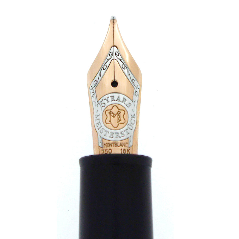 1999 MONTBLANC 75 ANNIVERSARY 1924 LIMITED EDITION 146 DOUE STERLING SILVER FOUNTAIN PEN NEVER INKED OFFERED BY ANTIQUE DIGGER