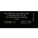 1999 MONTBLANC 75 ANNIVERSARY 1924 LIMITED EDITION 146 DOUE STERLING SILVER FOUNTAIN PEN NEVER INKED OFFERED BY ANTIQUE DIGGER