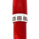 1999 MONTEGRAPPA HISTORIA RED STRIATED CELLULOID LIMITED EDITION FOUNTAIN PEN OFFERED BY ANTIQUE DIGGER