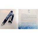 1999 MONTEGRAPPA SCIENCE & NATURE STERLING ENAMELED LIMITED EDITION FOUNTAIN PEN BOX/PAPERS OFFERED BY ANTIQUE DIGGER