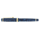RARE NAMIKI CUSTOM IMPRESSIONS SAPPHIRE BLUE CELLULOID FOUNTAIN PEN NEVER INKED OFFERED BY ANTIQUE DIGGER