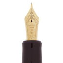 RARE NAMIKI CUSTOM IMPRESSIONS SAPPHIRE BLUE CELLULOID FOUNTAIN PEN NEVER INKED OFFERED BY ANTIQUE DIGGER