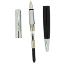 NEVER INKED 1999 ROTRING INITIAL BLACK AND SILVER FOUNTAIN PEN NEW OLD STOCK
