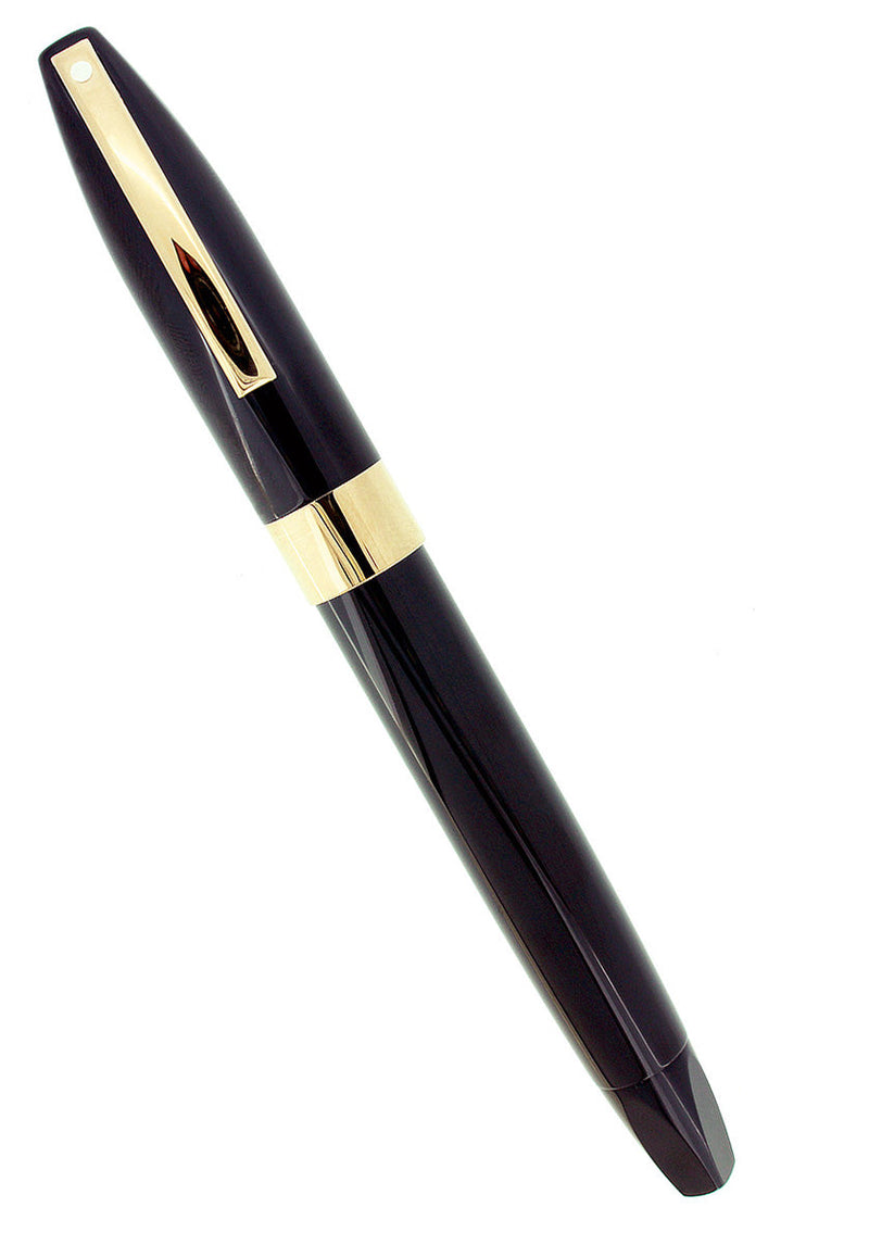 CIRCA 1999 SHEAFFER LEGACY I BLACK LAQUE 18K MED NIB FOUNTAIN PEN MINT OFFERED BY ANTIQUE DIGGER