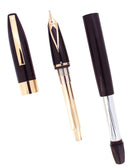 C1999 SHEAFFER LEGACY BLACK LAQUE FOUNTAIN PEN 18K BROAD NIB NEVER INKED OFFERED BY ANTIQUE DIGGER