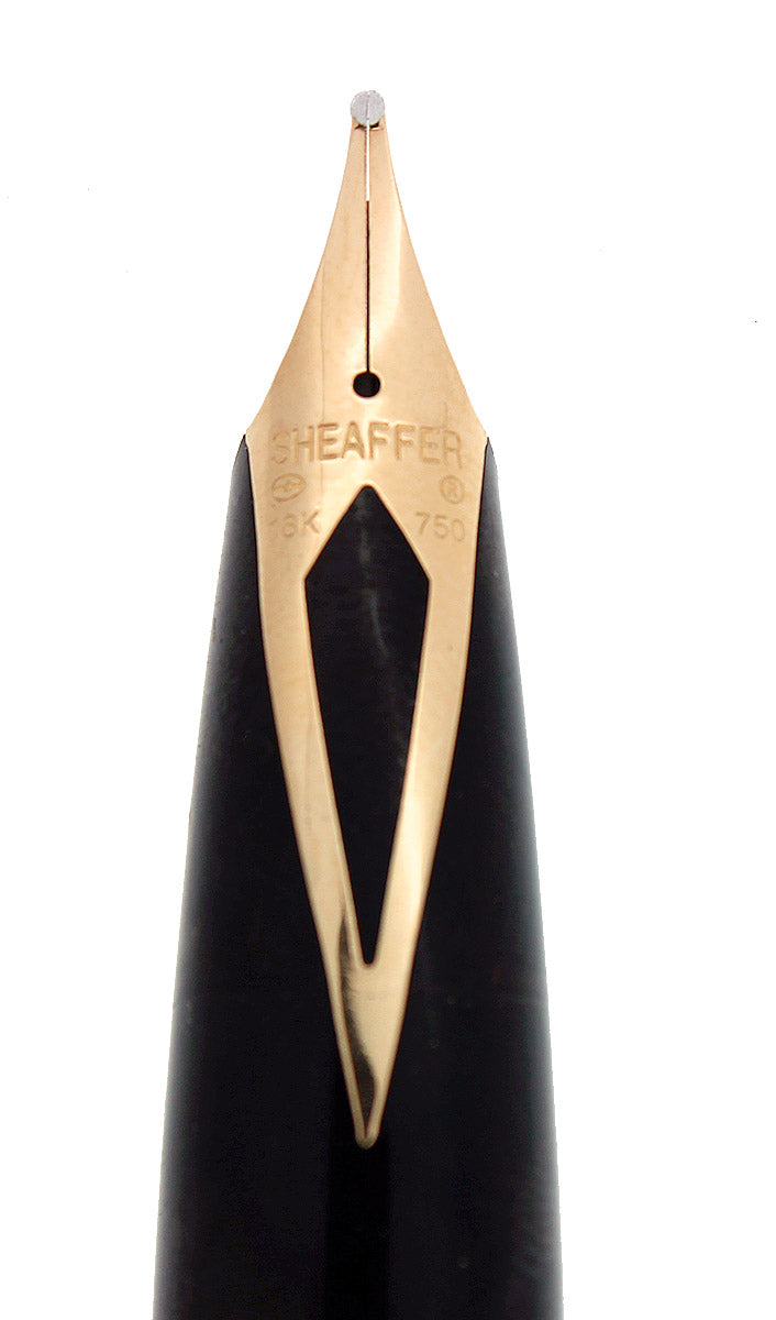 C1999 SHEAFFER LEGACY BLACK LAQUE FOUNTAIN PEN 18K BROAD NIB NEVER INKED OFFERED BY ANTIQUE DIGGER