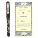 1999 VISCONTI RICHELIEU LIMITED EDITION 117/365 RUBIES AND STERLING SILVER FOUNTAIN PEN NEVER INKED OFFERED BY ANTIQUE DIGGER