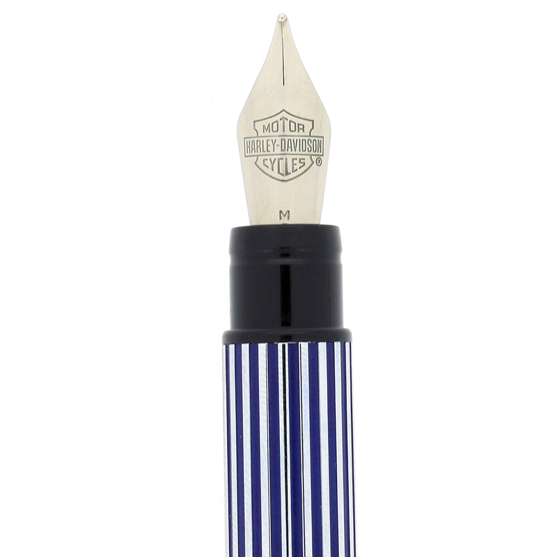 1999 WATERMAN BLUE & CHROME HARLEY DAVIDSON FOUNTAIN PEN IN GAS TANK B