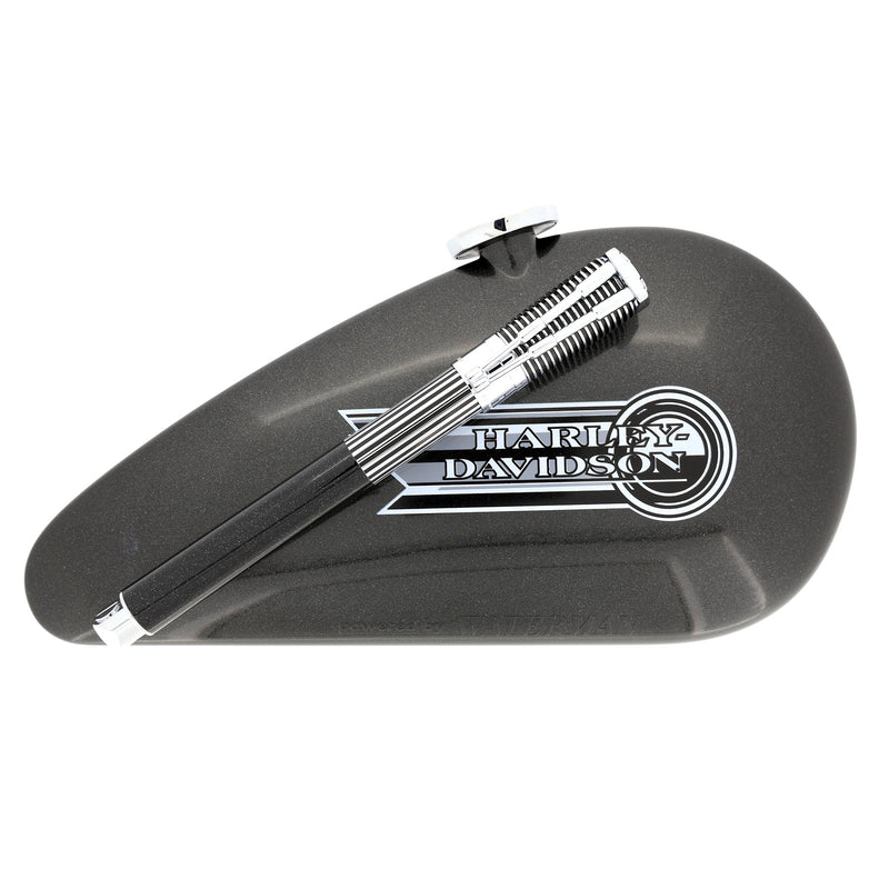 1999 WATERMAN CHROME & BLACK HARLEY DAVIDSON FOUNTAIN PEN IN GAS TANK