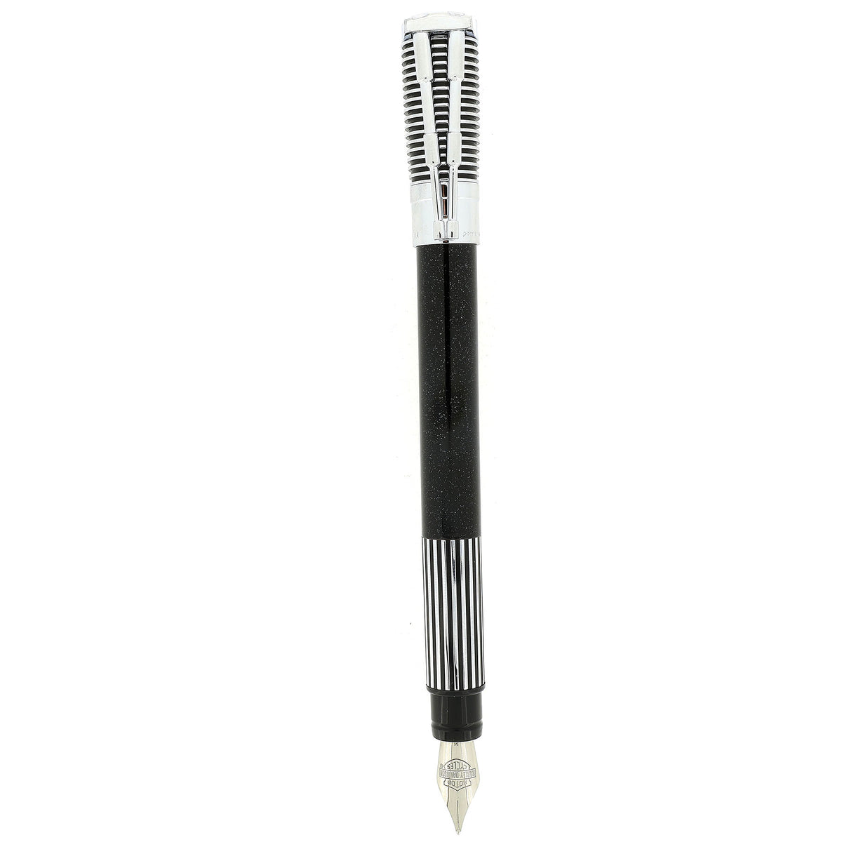 1999 WATERMAN CHROME & BLACK HARLEY DAVIDSON FOUNTAIN PEN IN GAS TANK