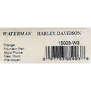 1999 WATERMAN ORANGE & CHROME HARLEY DAVIDSON FOUNTAIN PEN IN GAS TANK BOX NEVER INKED OFFERED BY ANTIQUE DIGGER