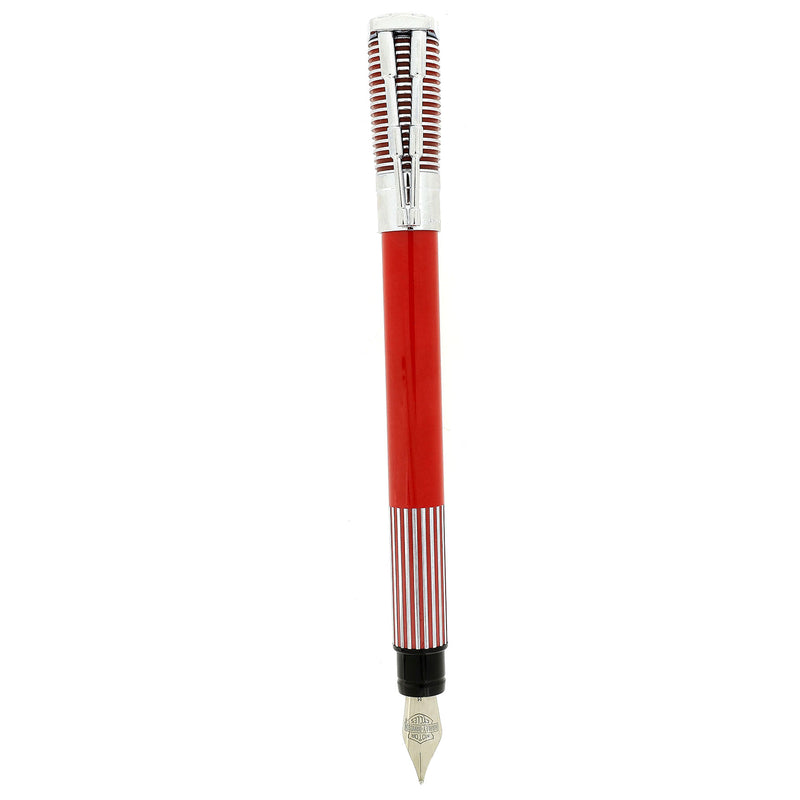 1999 WATERMAN RED & CHROME HARLEY DAVIDSON FOUNTAIN PEN IN GAS TANK BO