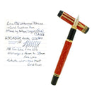 CIRCA 1992 WATERMAN PATRICIAN RED CORAL 18K FINE GLOBE NIB FOUNTAIN PEN OFFERED BY ANTIQUE DIGGER