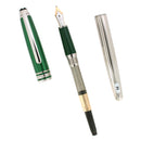 CIRCA 2000 MONTBLANC 144 CZAR NIKOLAI SOLITAIRE PLATINUM PLATED FOUNTAIN PEN NEVER INKED OFFERED BY ANTIQUE DIGGER