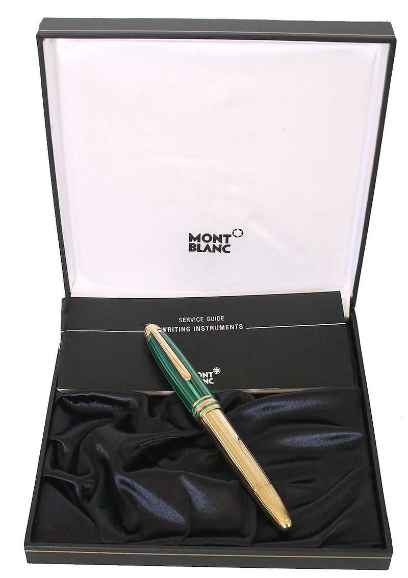 CIRCA 2000 MONTBLANC 146 CZAR NIKOLAI LEGRAND SOLITAIRE STERLING VERMEIL FOUNTAIN PEN NEAR MINT BOXED OFFERED BY ANTIQUE DIGGER